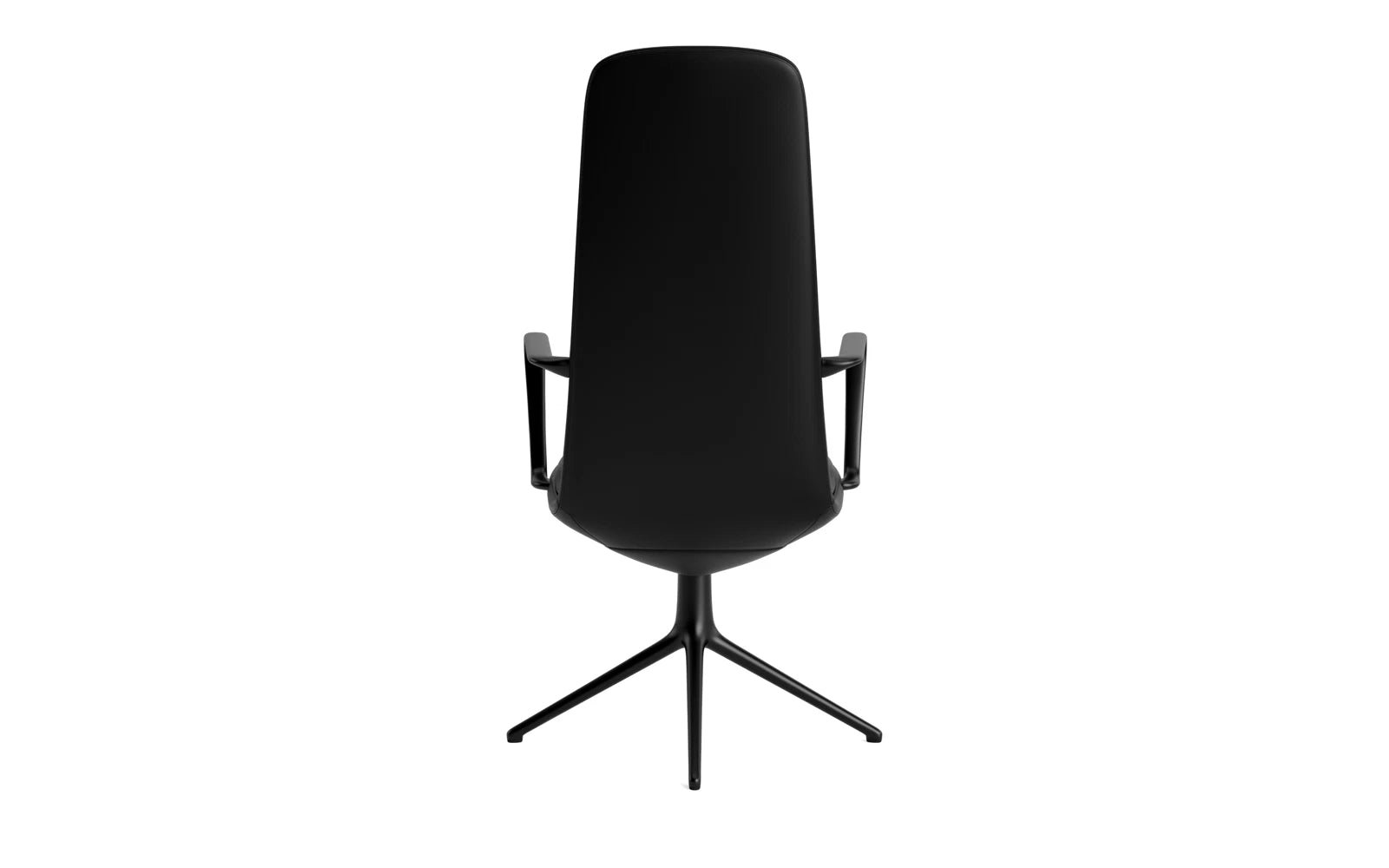 Off Armchair hoch mit Drehgestell 4B Schwartz aluminium mit kissen Ultra in Ultra 41599 präsentiert im Onlineshop von KAQTU Design AG. Bürostuhl ist von Normann Copenhagen