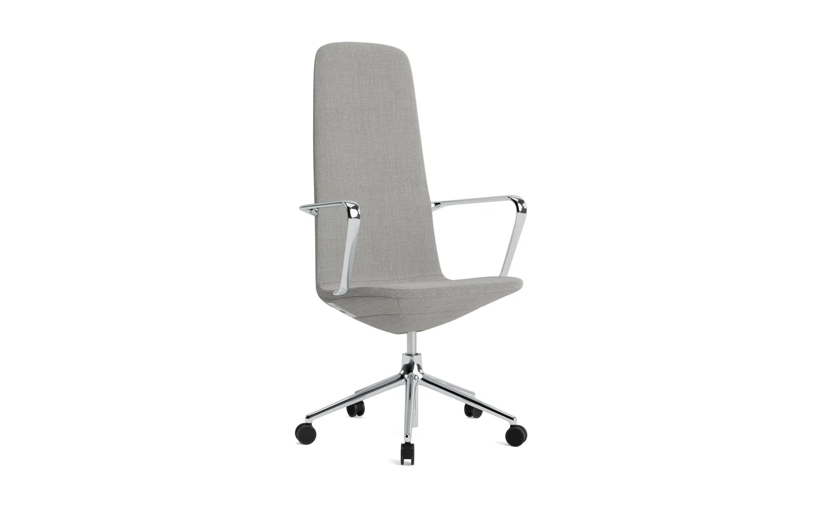 Off Armchair Hoch mit Drehgestell und Rollen Gaslift Aluminium Remix in Remix 133 präsentiert im Onlineshop von KAQTU Design AG. Bürostuhl ist von Normann Copenhagen
