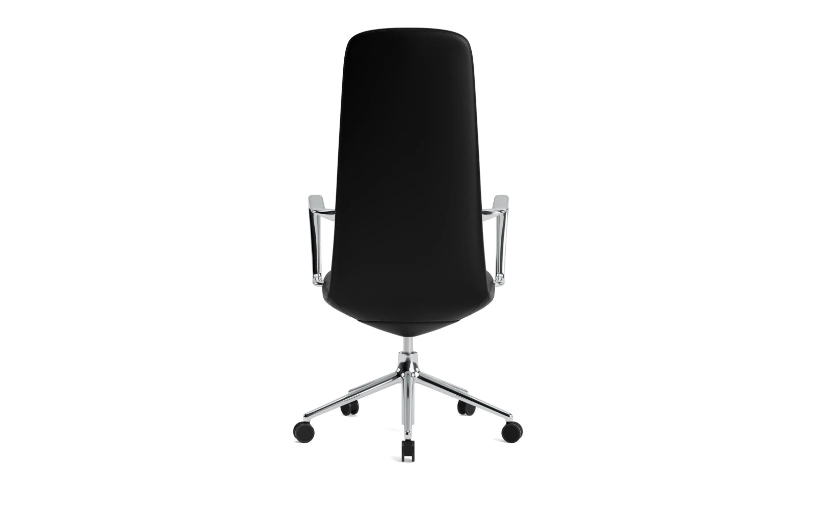 Off Armchair Hoch mit Drehgestell und Rollen Gaslift Aluminium Ultra in Ultra 41599 präsentiert im Onlineshop von KAQTU Design AG. Bürostuhl ist von Normann Copenhagen