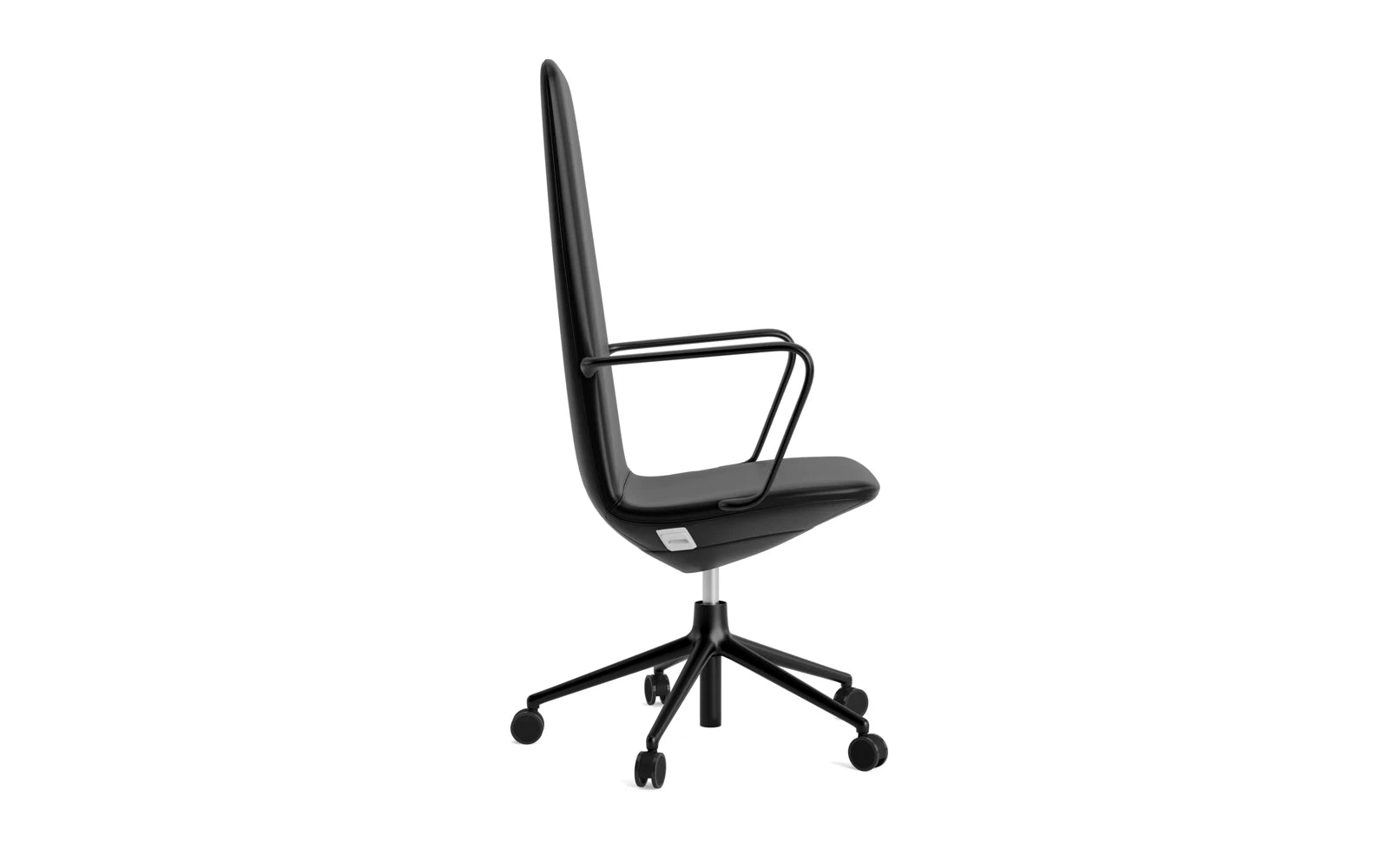 Off Armchair Hoch mit Drehgestell und Rollen Gaslift schwarze Aluminium Ultra in Ultra 41599 präsentiert im Onlineshop von KAQTU Design AG. Bürostuhl ist von Normann Copenhagen