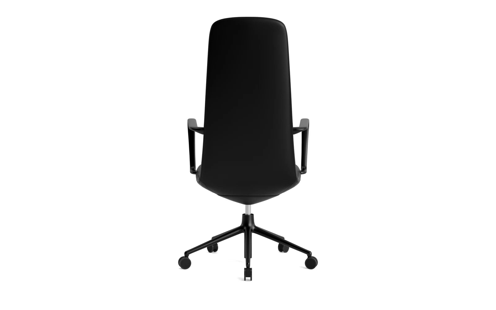Off Armchair Hoch mit Drehgestell und Rollen Gaslift schwarze Aluminium Ultra in Ultra 41599 präsentiert im Onlineshop von KAQTU Design AG. Bürostuhl ist von Normann Copenhagen