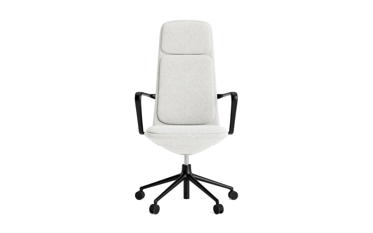 Off Armchair hoch 5W gaslift schwarze aluminium mit kissen Hallingdal in Hallingdal 110 präsentiert im Onlineshop von KAQTU Design AG. Bürostuhl ist von Normann Copenhagen