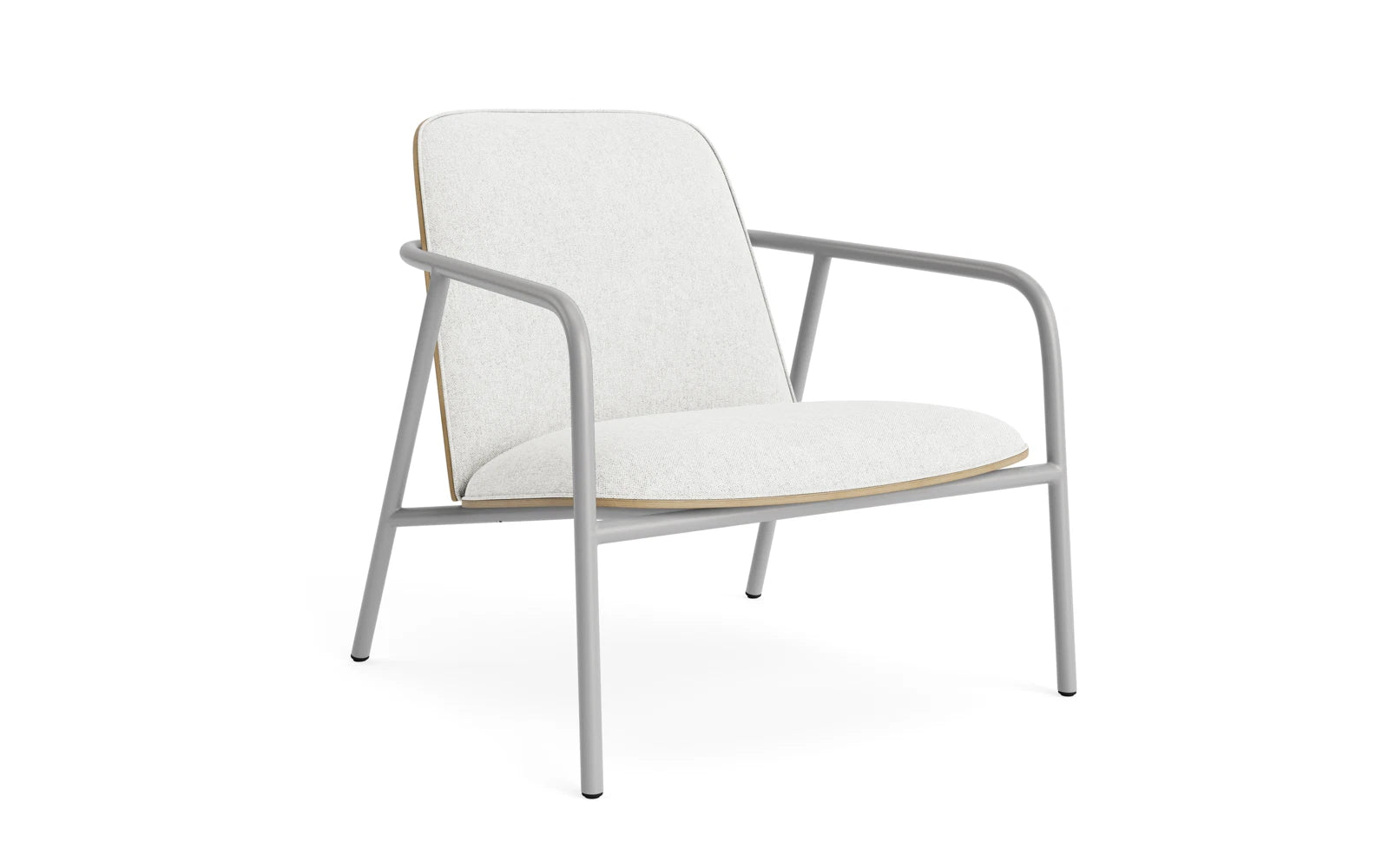 Pad lounge armchair gray steel oak/hallingdal