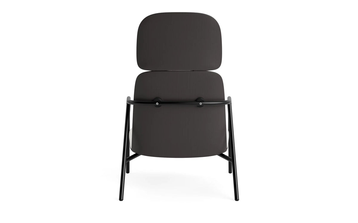 Pad Lounge-Sessel hoch schwarzem Stahl schwarz/Hallingdal in Hallingdal 110 präsentiert im Onlineshop von KAQTU Design AG. Drehsessel ist von Normann Copenhagen