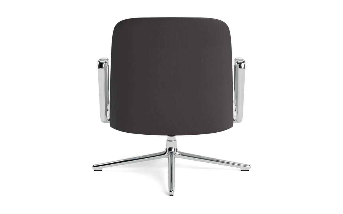 Pad Lounge-Sessel niedrig mit Drehgestell und Kippfunktion alu und Schwarz/Hallingdal in Hallingdal 110 präsentiert im Onlineshop von KAQTU Design AG. Drehsessel ist von Normann Copenhagen