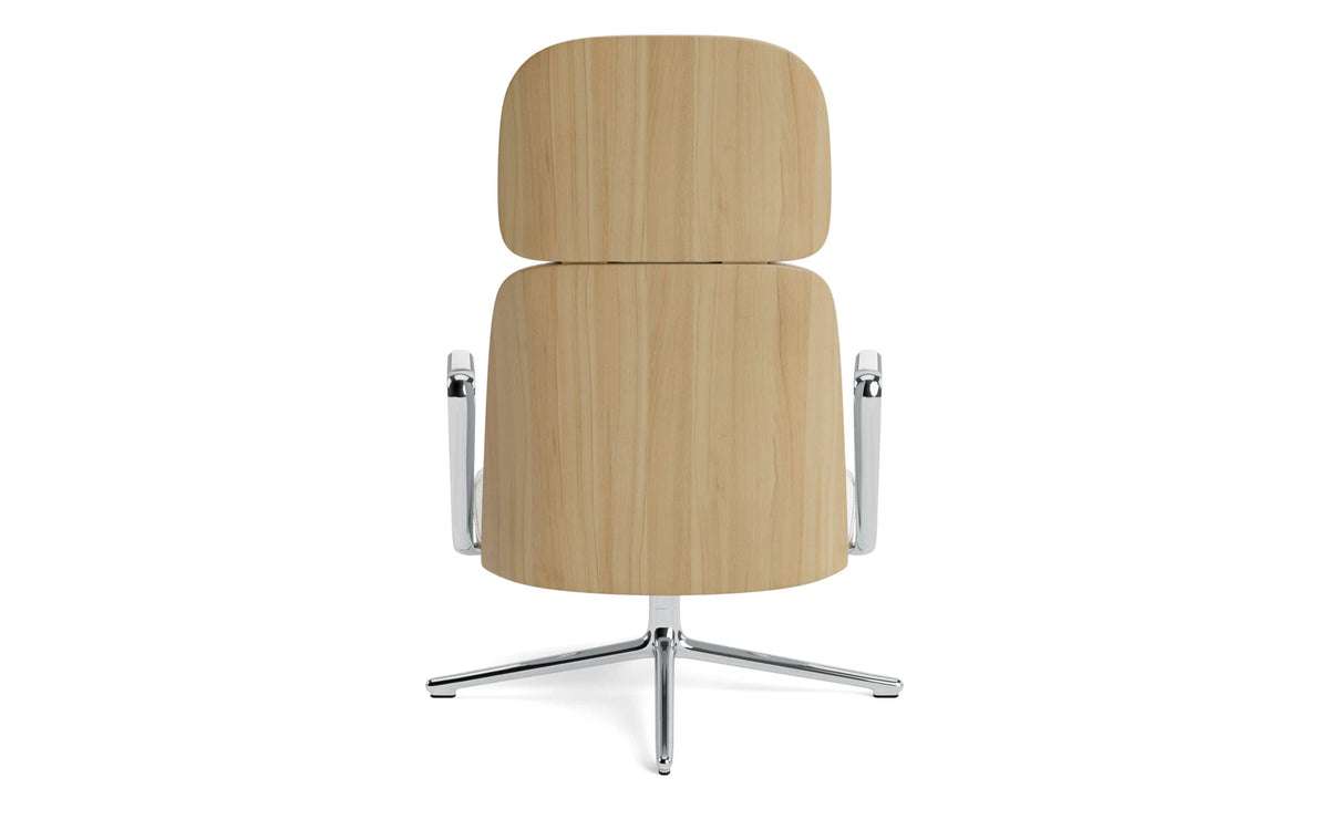 Pad Lounge-Sessel hoch mit Drehgestell Alu Eiche/Hallingdal in Hallingdal 110 präsentiert im Onlineshop von KAQTU Design AG. Drehsessel ist von Normann Copenhagen