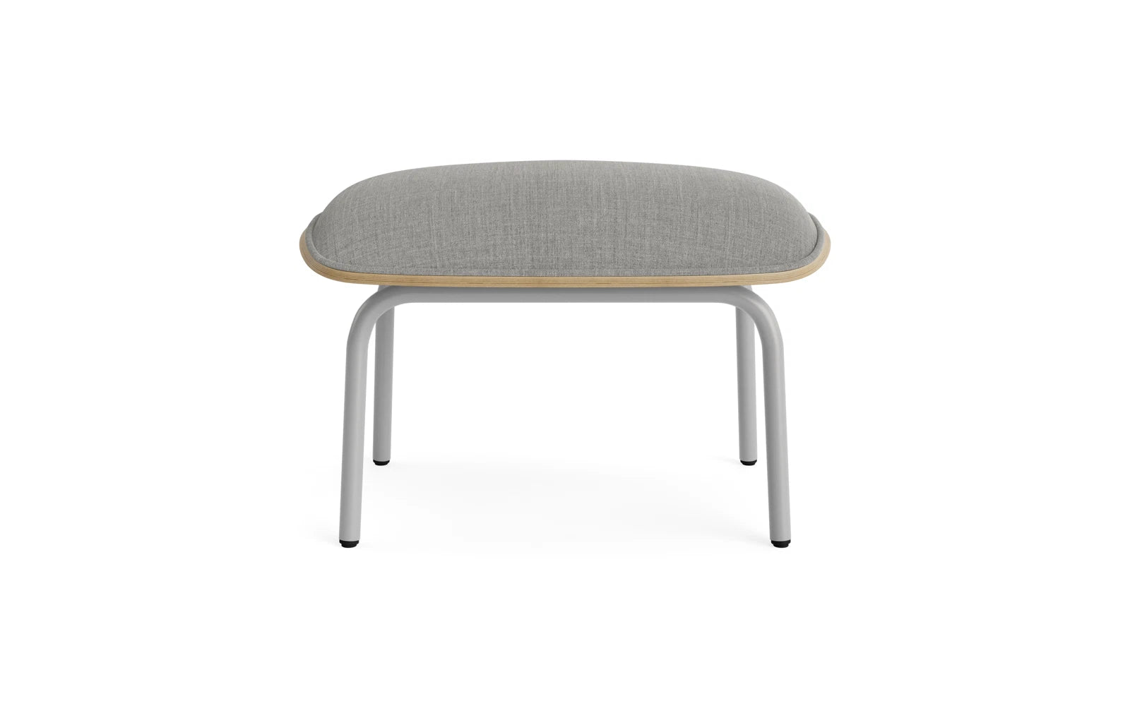 Pad Foot stool gray steel oak/remix