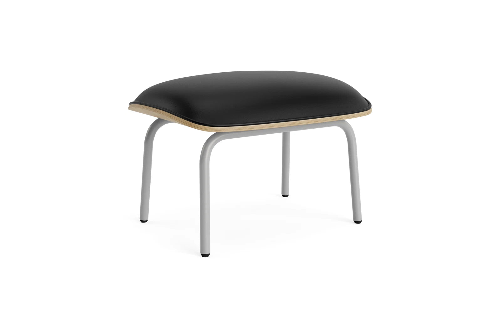 Pad Foot stool gray steel oak/ultra