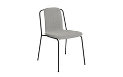 Studio chair upholstered, black steel/Synergy