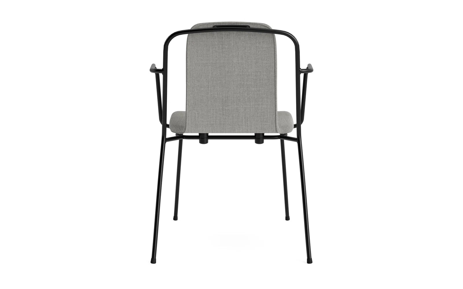 Entdecken Sie den stilvollen Studio Armlehnstuhl von Normann Copenhagen. Mit elegantem Stahlrahmen und komfortabler Vollpolsterung in Schwarz ist er ideal für jeden Raum.