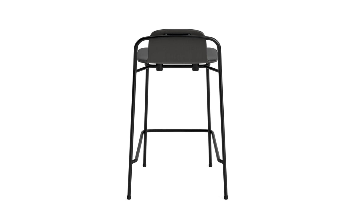 Studio Barstuhl 65 cm frontpolster schwarzes Stahl/ schwarz/ Ultra in Ultra 41599 präsentiert im Onlineshop von KAQTU Design AG. Barstuhl ist von Normann Copenhagen