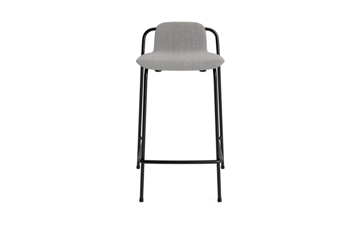 Studio Barhocker 65 cm Vollpolster Stahl Schwartz/Remix in Remix 133 präsentiert im Onlineshop von KAQTU Design AG. Barstuhl ist von Normann Copenhagen
