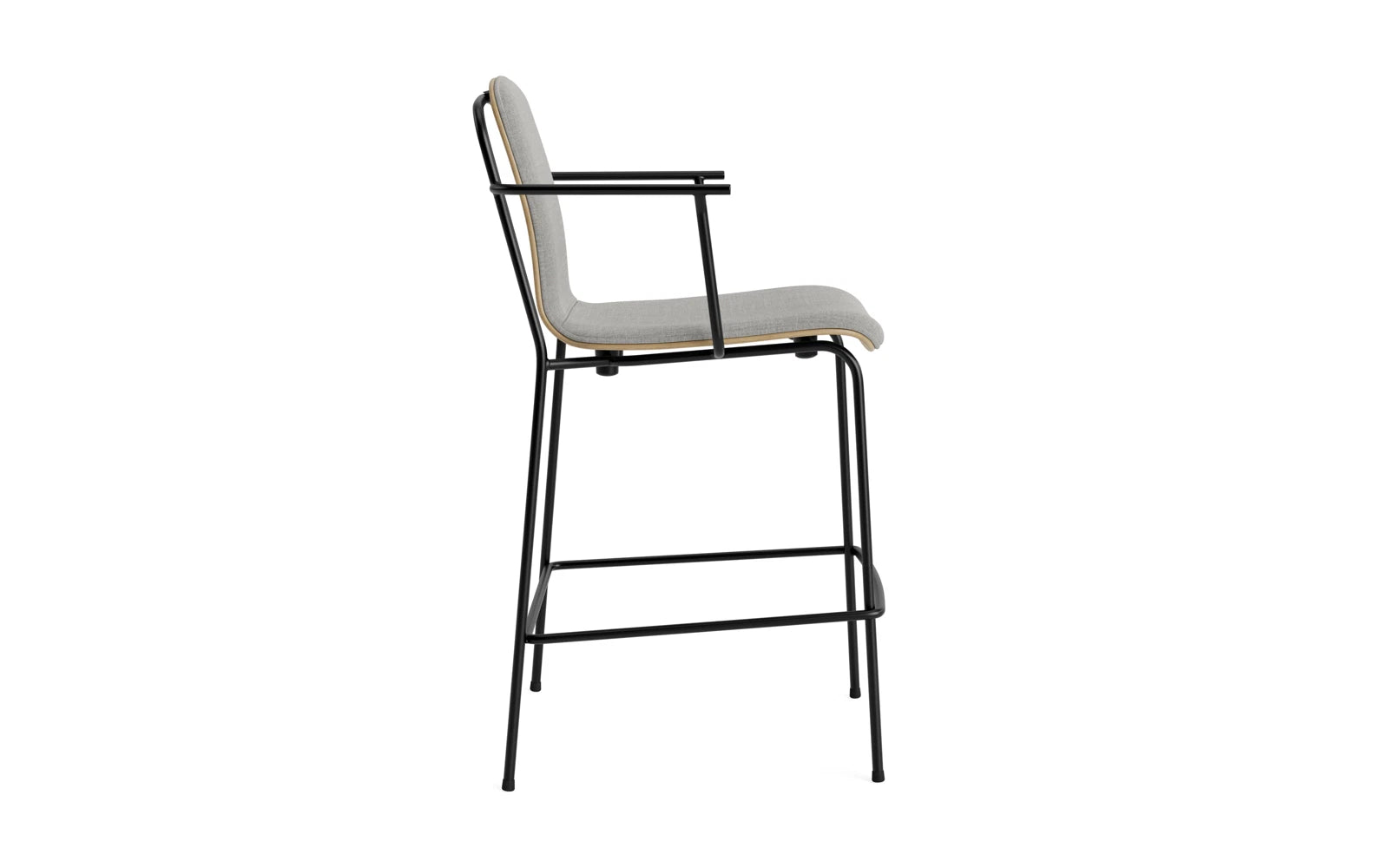 Erleben Sie den stilvollen Studio Barstuhl mit Armlehne 65 cm von Normann Copenhagen. Hochwertige Materialien und modernes Design für jeden Anlass.