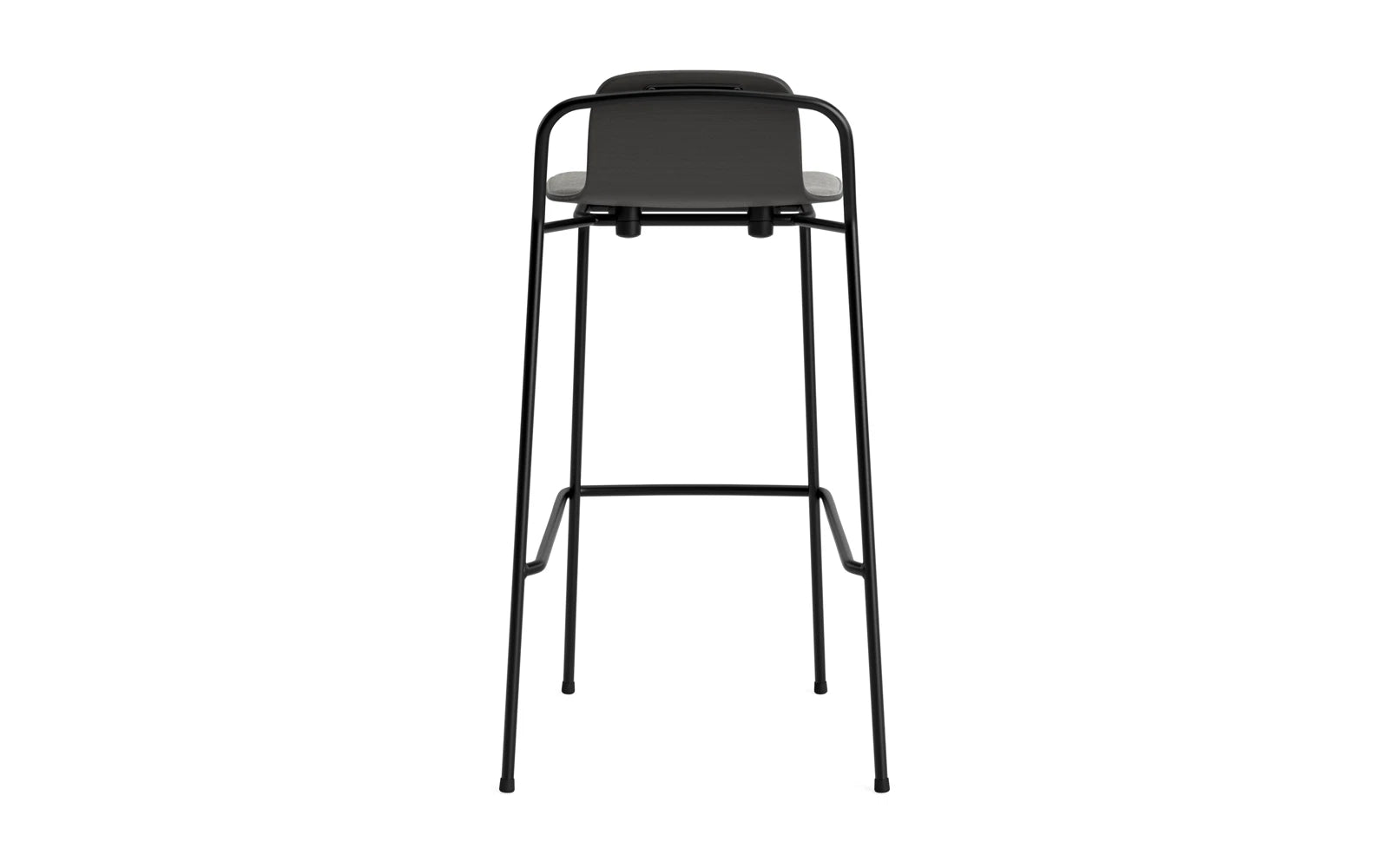 Entdecken Sie den stilvollen Studio Barstuhl 75 cm von Normann Copenhagen. Mit seinem eleganten Design und dem bequemen Frontpolster in hochwertigem Remix-Stoff ist er ideal für moderne Wohn- und Gastronomieräume.