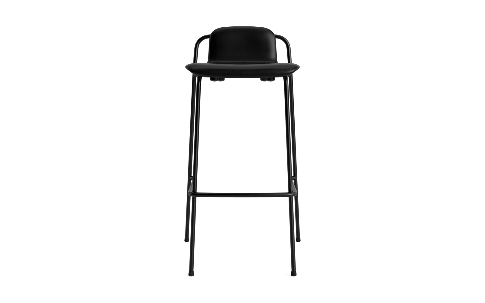 Entdecken Sie den stilvollen Studio Barhocker 75 cm von Normann Copenhagen. Mit elegantem Stahlrahmen und komfortablem Vollpolster ist er ideal für moderne Räume.