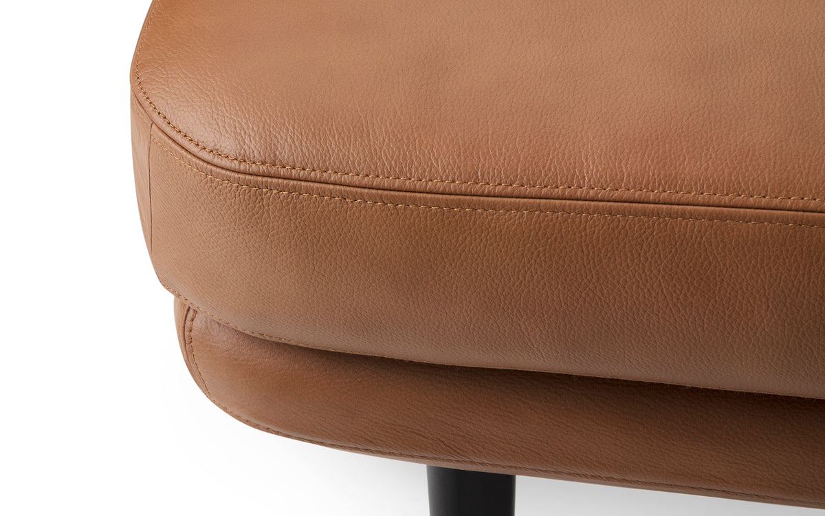 Sum modulares Sofa 330 offen, linke Seite, schwarzes Aluminium, Ultra Leder in Ultra 41574 präsentiert im Onlineshop von KAQTU Design AG. Modulares Sofa ist von Normann Copenhagen