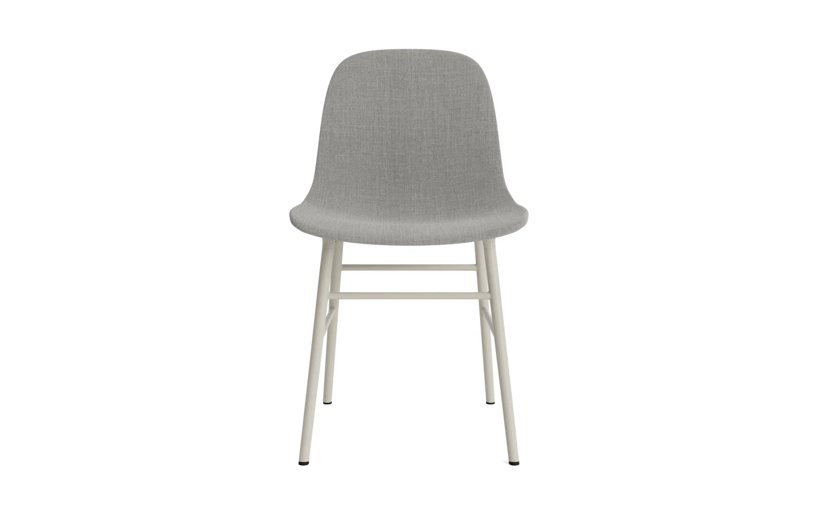 Form Stuhl gepolstert Hellgrau Stahl Remix in Remix 133 präsentiert im Onlineshop von KAQTU Design AG. Stuhl ist von Normann Copenhagen