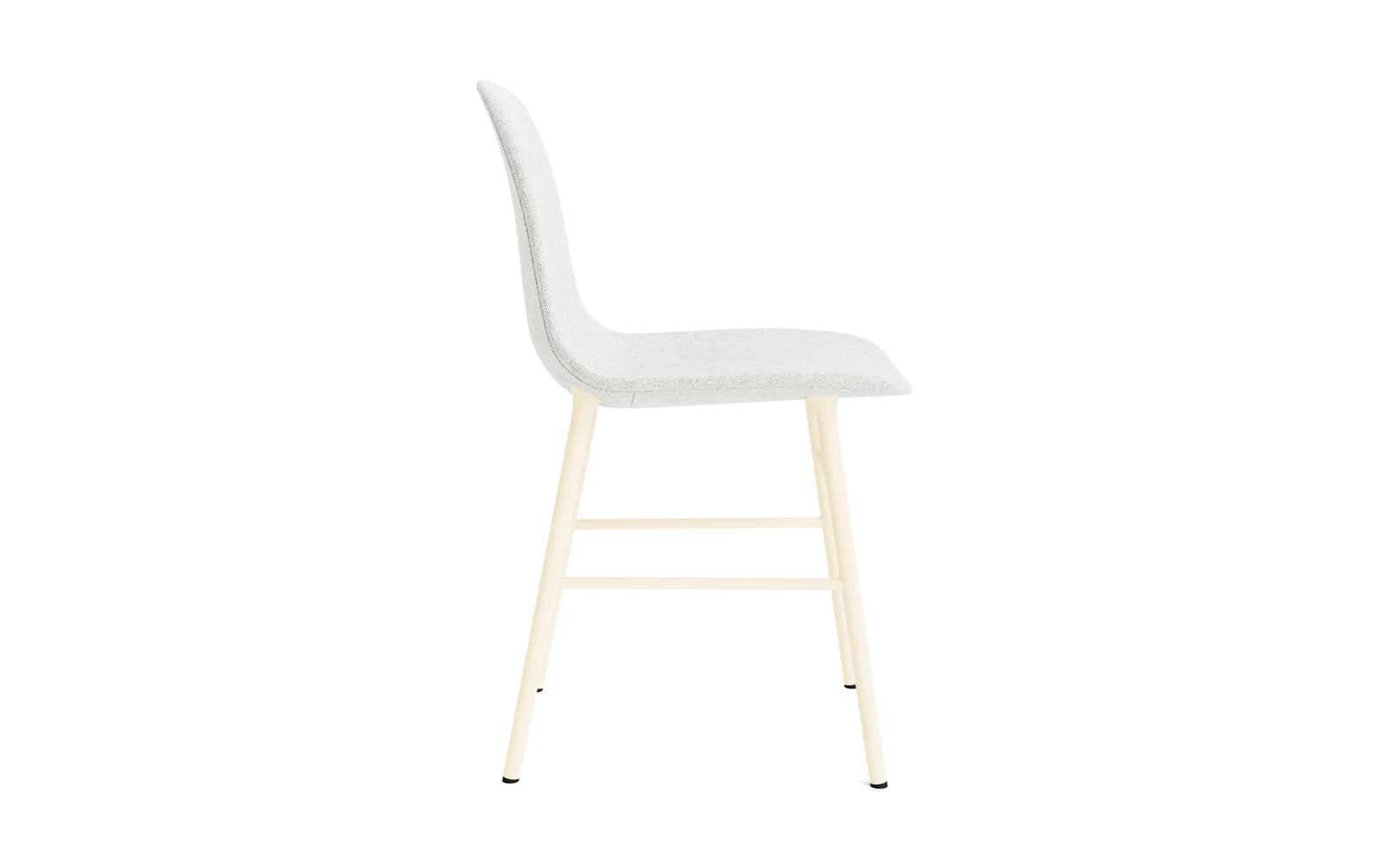 Form Stuhl gepolstert Creme Stahl Hallingdal in Hallingdal 110 präsentiert im Onlineshop von KAQTU Design AG. Stuhl ist von Normann Copenhagen