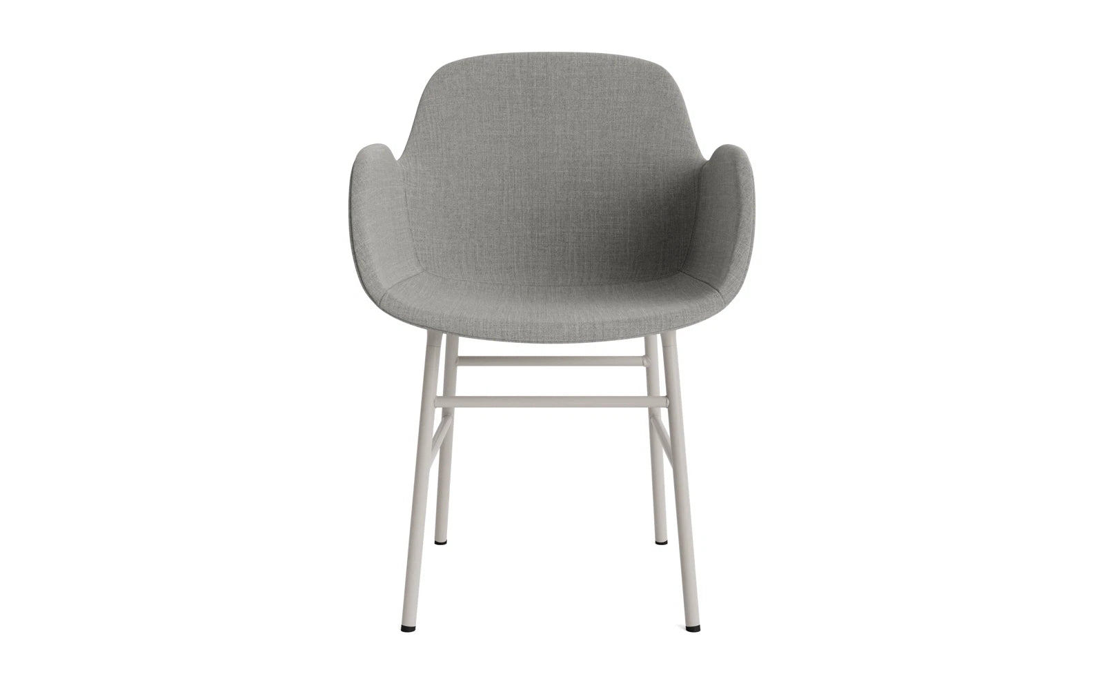 Form Lehnstuhl gepolstert Warmes Grau Stahl Remix in Remix 133 präsentiert im Onlineshop von KAQTU Design AG. Stuhl mit Armlehne ist von Normann Copenhagen