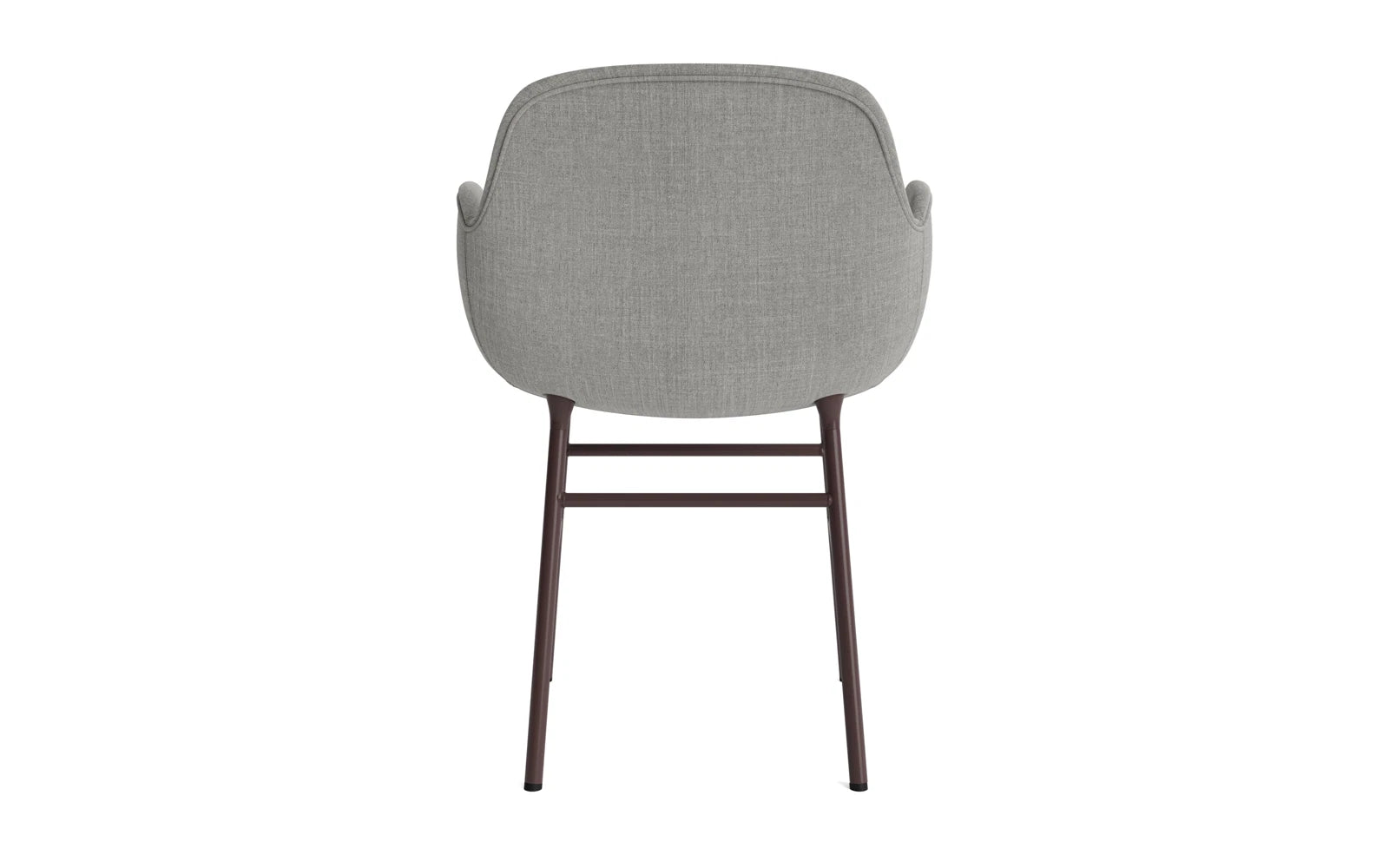 Form Lehnstuhl gepolstert Braun Stahl Remix in Remix 133 präsentiert im Onlineshop von KAQTU Design AG. Stuhl mit Armlehne ist von Normann Copenhagen