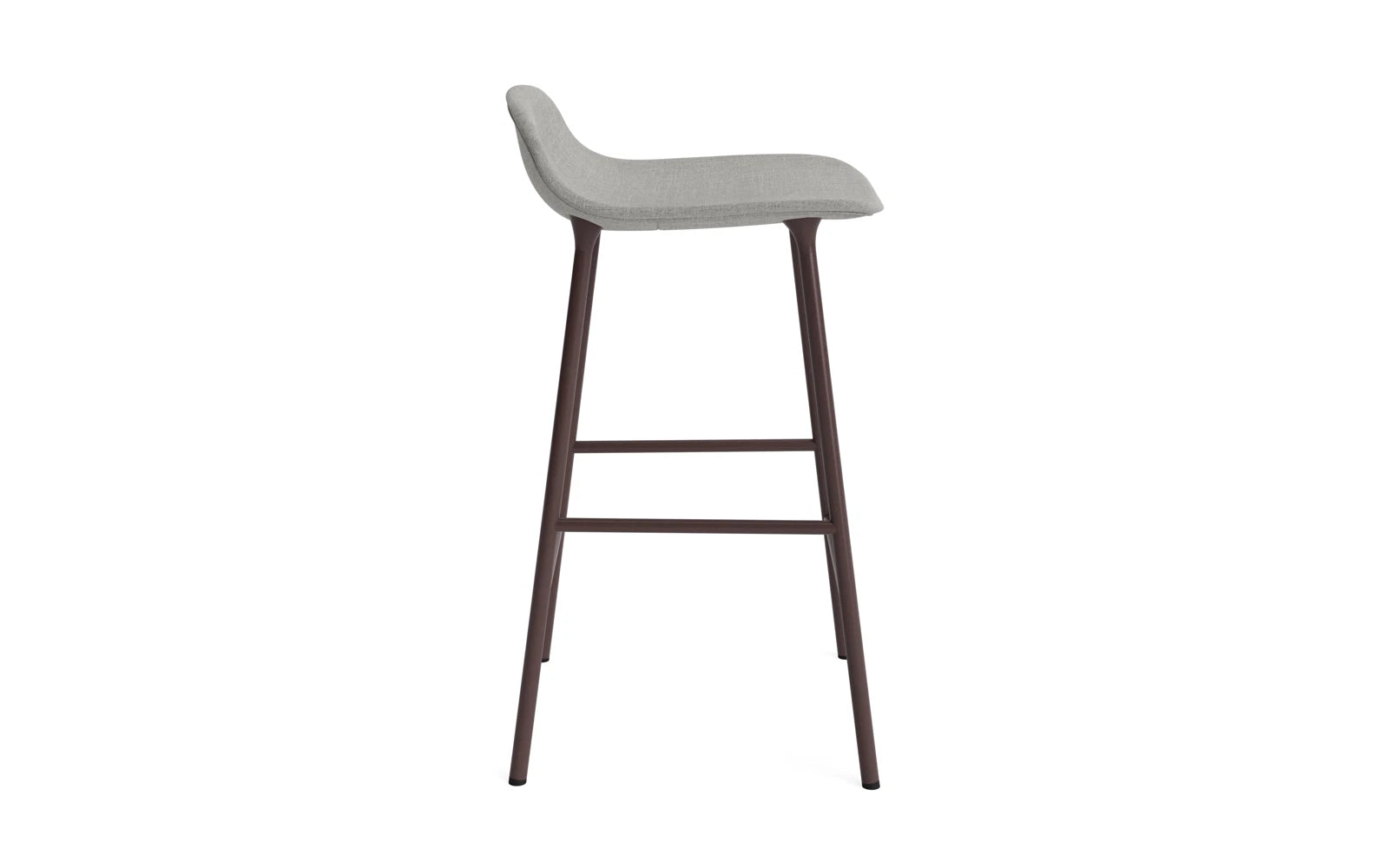 Genießen Sie den Form Barstuhl 65 cm in stilvollem Braun, gepolstert und aus hochwertigem Stahl von Normann Copenhagen – ideal für modernes Wohnen.