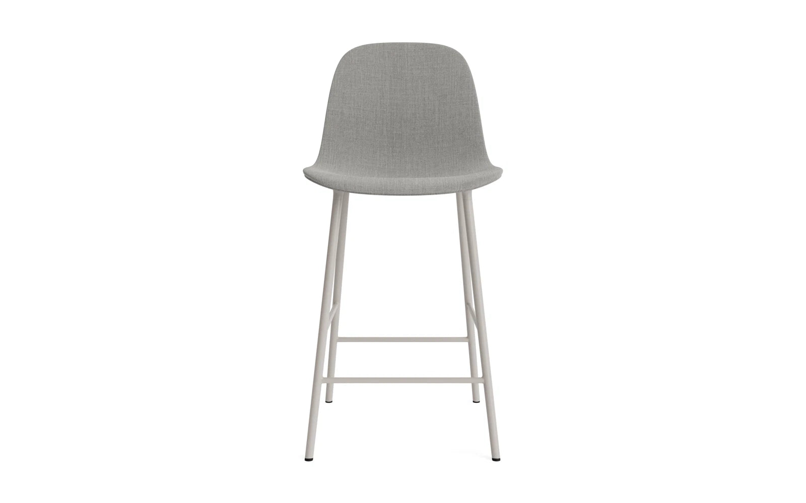 Form Barstuhl 75 cm gepolstert  Warmes grau Stahl Remix in Remix 133 präsentiert im Onlineshop von KAQTU Design AG. Barstuhl ist von Normann Copenhagen
