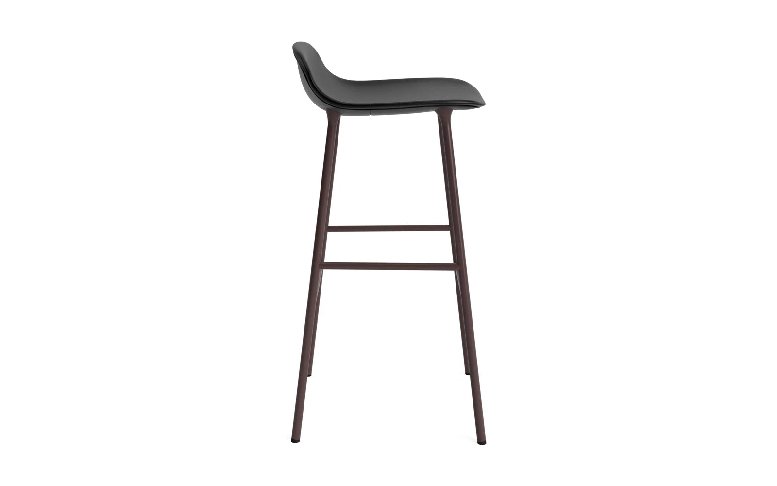 Form Barstuhl 75 cm gepolstert Stahl braun Ultra in Ultra 41599 präsentiert im Onlineshop von KAQTU Design AG. Barstuhl ist von Normann Copenhagen