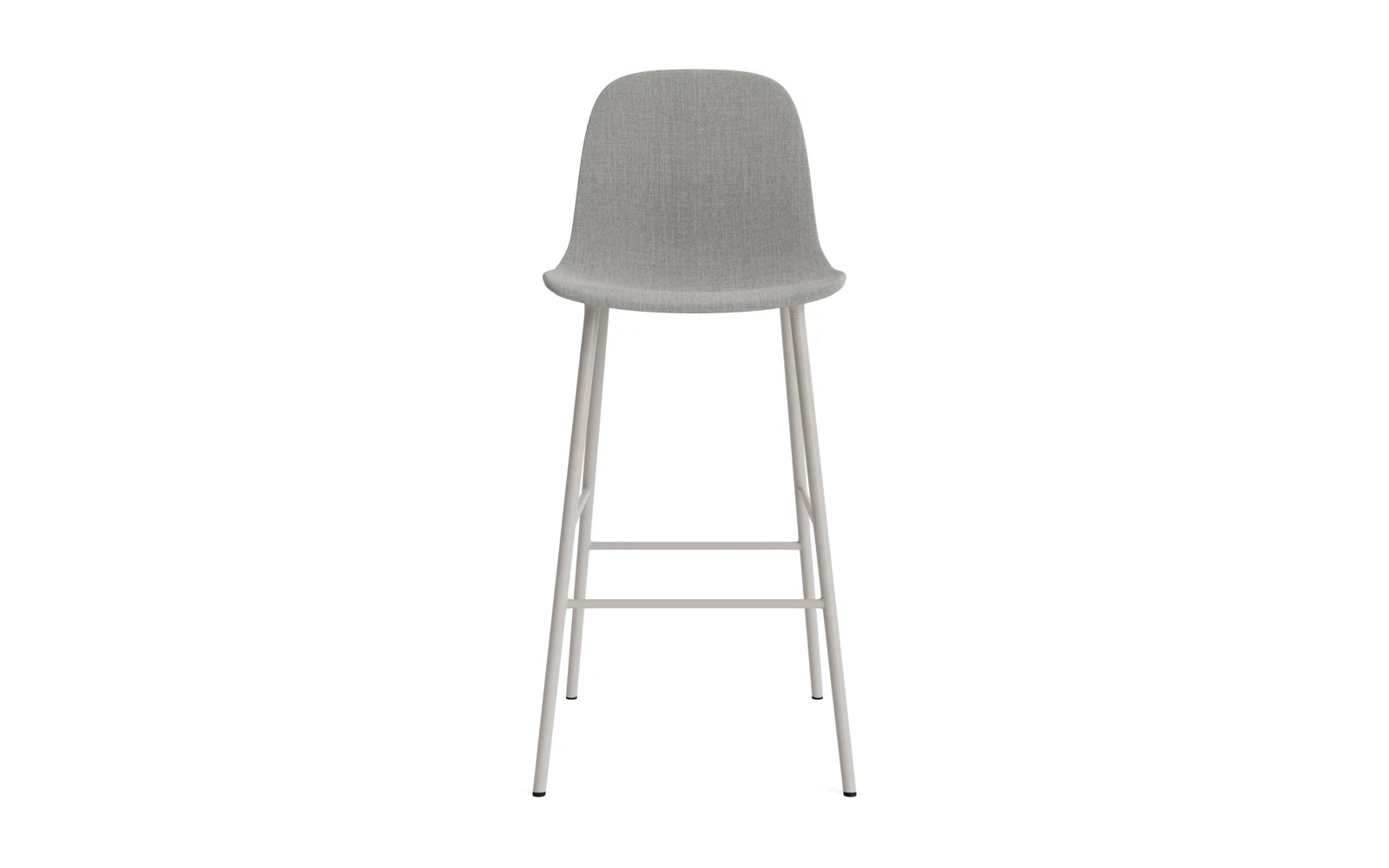 Form Barstuhl 75 cm gepolstert  Warmes grau Stahl Remix in Remix 133 präsentiert im Onlineshop von KAQTU Design AG. Barstuhl ist von Normann Copenhagen