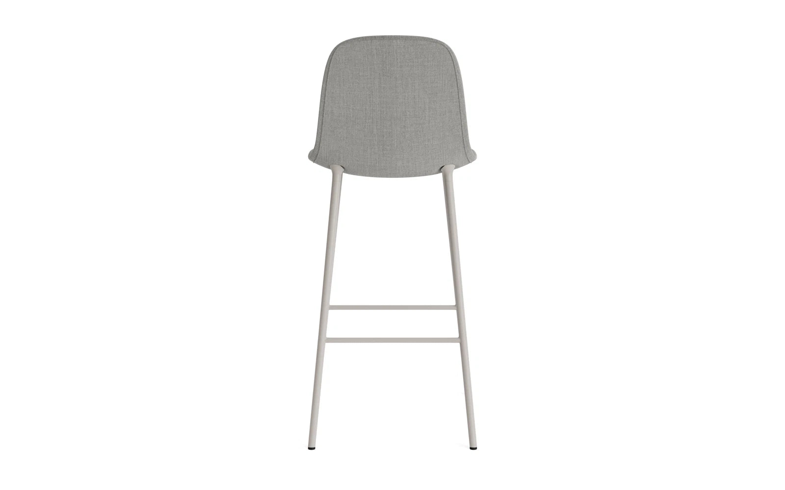 Form Barstuhl 75 cm gepolstert  Warmes grau Stahl Remix in Remix 133 präsentiert im Onlineshop von KAQTU Design AG. Barstuhl ist von Normann Copenhagen