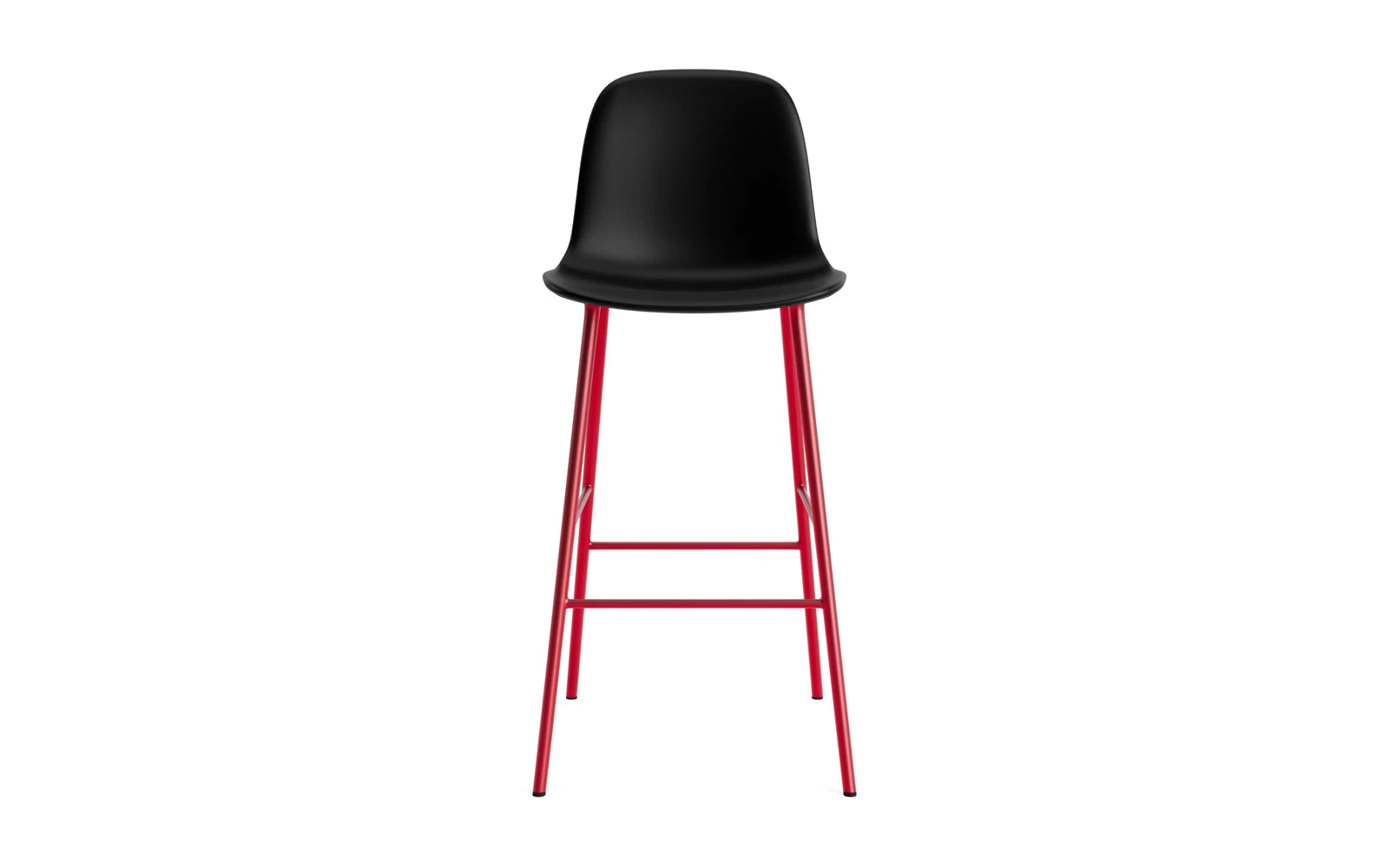 Entdecken Sie den Form Barstuhl 75 cm in leuchtendem Rot von Normann Copenhagen. Gepolstert für höchsten Sitzkomfort, ideal für moderne Wohnräume.