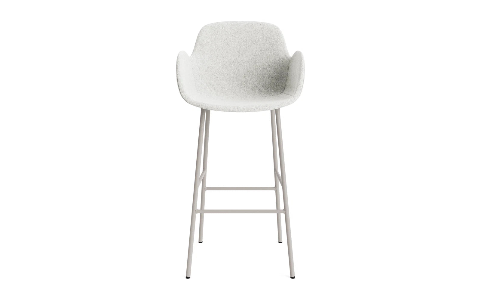 Form Barstuhl mit Armlehne 75 cm gepolstert Warmes grau Stahl Hallingdal in Hallingdal 110 präsentiert im Onlineshop von KAQTU Design AG. Barstuhl ist von Normann Copenhagen