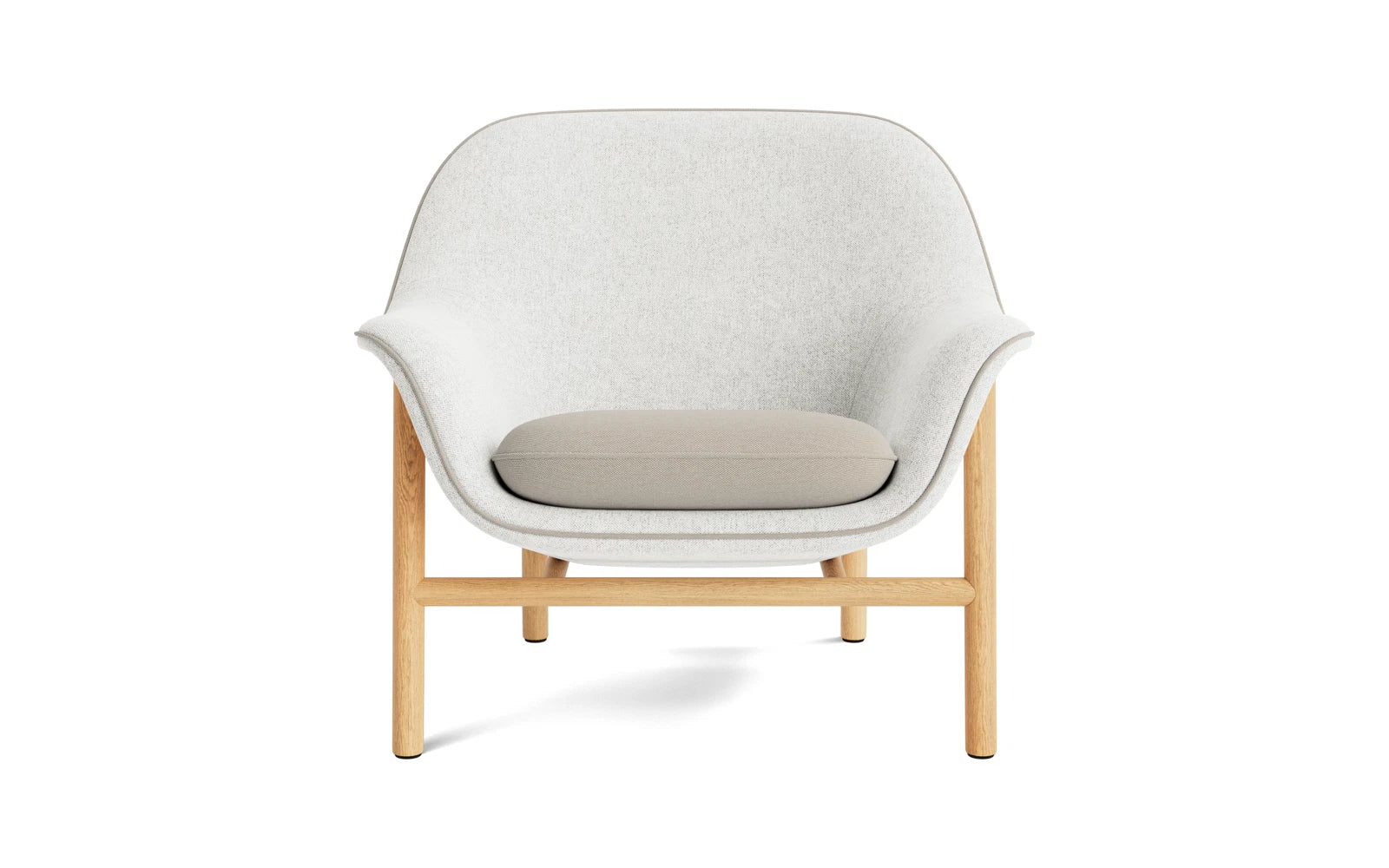 Drape Lounge-Sessel niedrig Eiche Hallingdal in Hallingdal 110 präsentiert im Onlineshop von KAQTU Design AG. Sessel ist von Normann Copenhagen