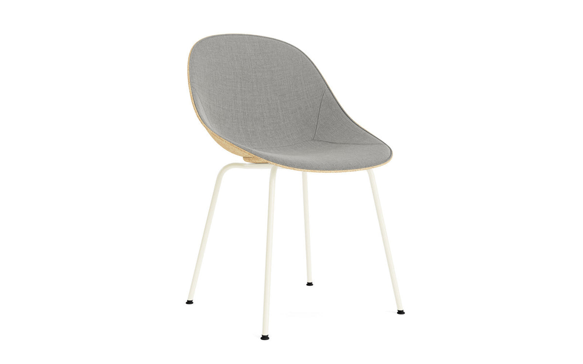 Mat Stuhl polster Hanffasern Creme stahl in Remix 133 präsentiert im Onlineshop von KAQTU Design AG. Stuhl ist von Normann Copenhagen