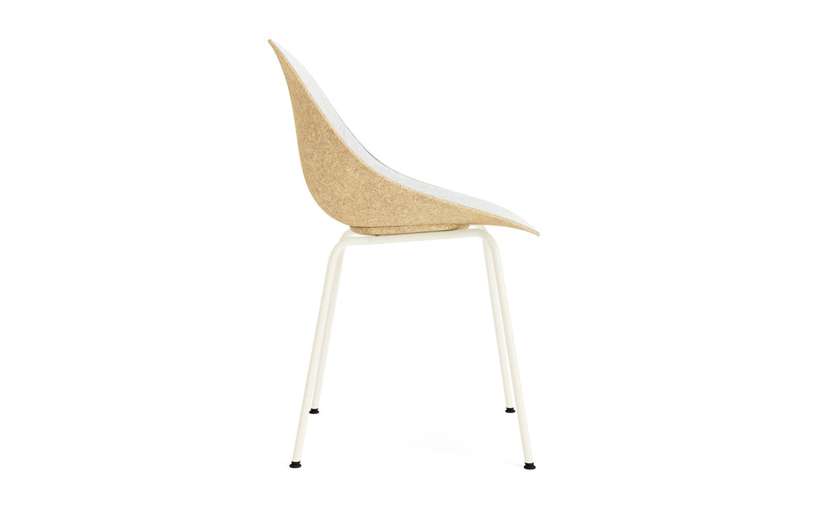 Mat Stuhl polster Hanffasern Creme stahl in Hallingdal 110 präsentiert im Onlineshop von KAQTU Design AG. Stuhl ist von Normann Copenhagen