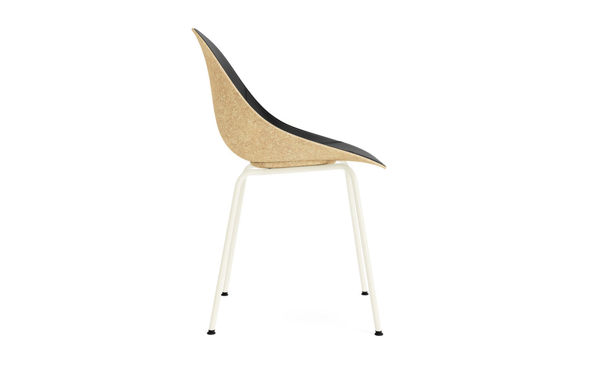 Mat Stuhl polster Hanffasern Creme stahl in Ultra 41599 präsentiert im Onlineshop von KAQTU Design AG. Stuhl ist von Normann Copenhagen
