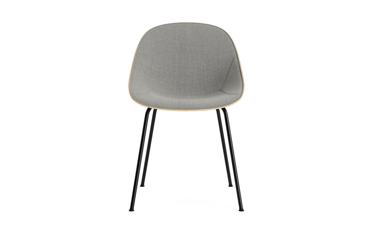 Mat Stuhl polster Hanffasern Schwartz stahl in Remix 133 präsentiert im Onlineshop von KAQTU Design AG. Stuhl ist von Normann Copenhagen