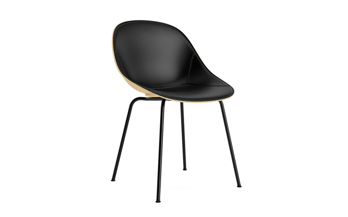 Mat Stuhl polster Hanffasern Schwartz stahl in Ultra 41599 präsentiert im Onlineshop von KAQTU Design AG. Stuhl ist von Normann Copenhagen
