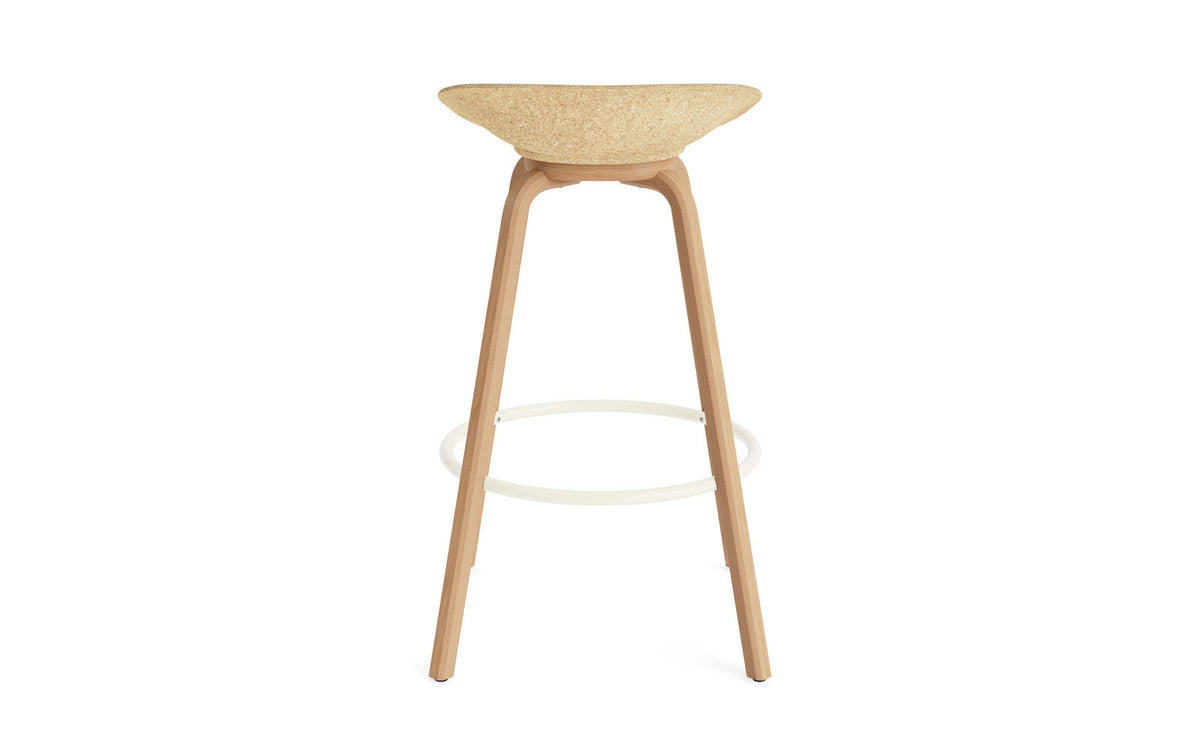 Mat Barstuhl 75 cm Frontpolster Hanffasern Buchenholz/creme in Remix 133 präsentiert im Onlineshop von KAQTU Design AG. Barstuhl ist von Normann Copenhagen