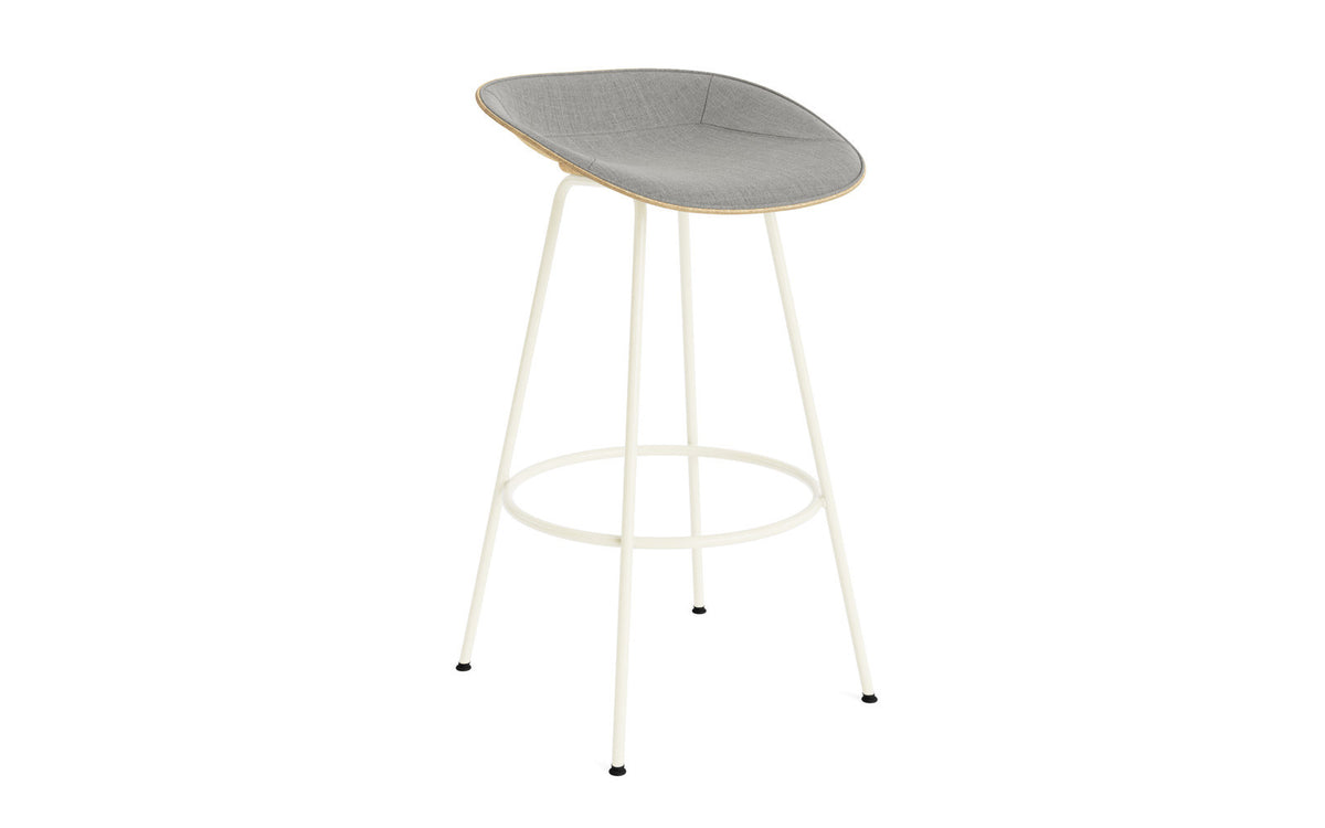Mat Barstuhl 75 cm Frontpolster Hanffasern creme Stahl in Remix 133 präsentiert im Onlineshop von KAQTU Design AG. Barstuhl ist von Normann Copenhagen