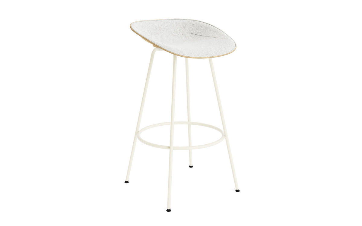 Mat Barstuhl 75 cm Frontpolster Hanffasern creme Stahl in Hallingdal 110 präsentiert im Onlineshop von KAQTU Design AG. Barstuhl ist von Normann Copenhagen