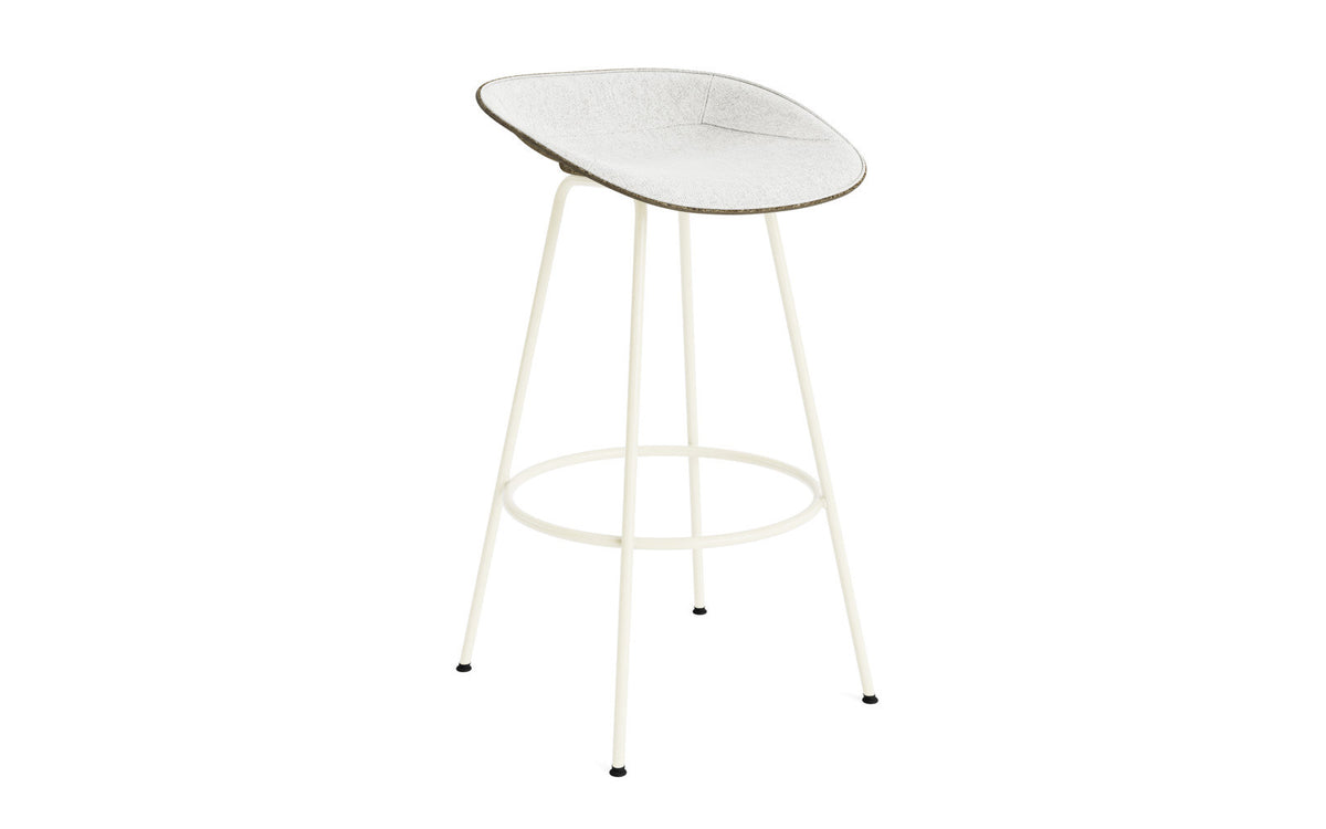 Mat Barstuhl 75 cm Frontpolster Seegras creme Stahl in Hallingdal 110 präsentiert im Onlineshop von KAQTU Design AG. Barstuhl ist von Normann Copenhagen