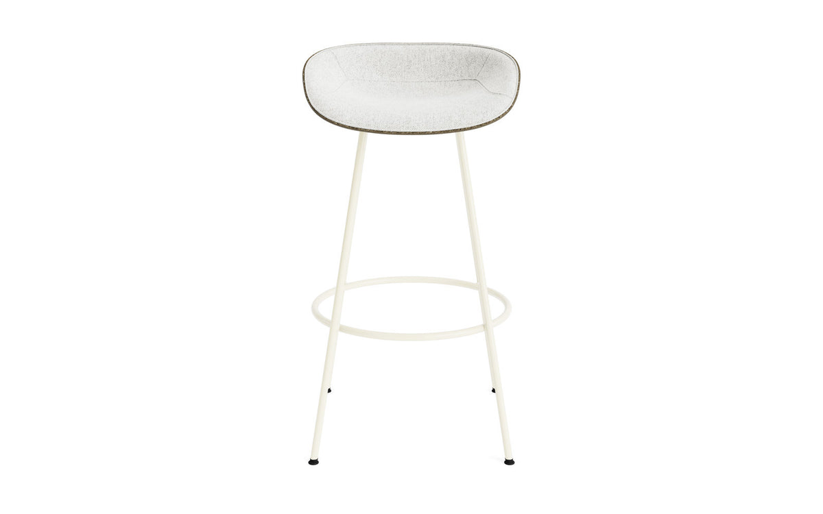 Mat Barstuhl 75 cm Frontpolster Seegras creme Stahl in Hallingdal 110 präsentiert im Onlineshop von KAQTU Design AG. Barstuhl ist von Normann Copenhagen