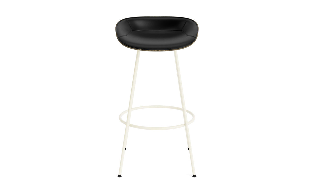 Mat Barstuhl 75 cm Frontpolster Seegras creme Stahl in Ultra 41599 präsentiert im Onlineshop von KAQTU Design AG. Barstuhl ist von Normann Copenhagen
