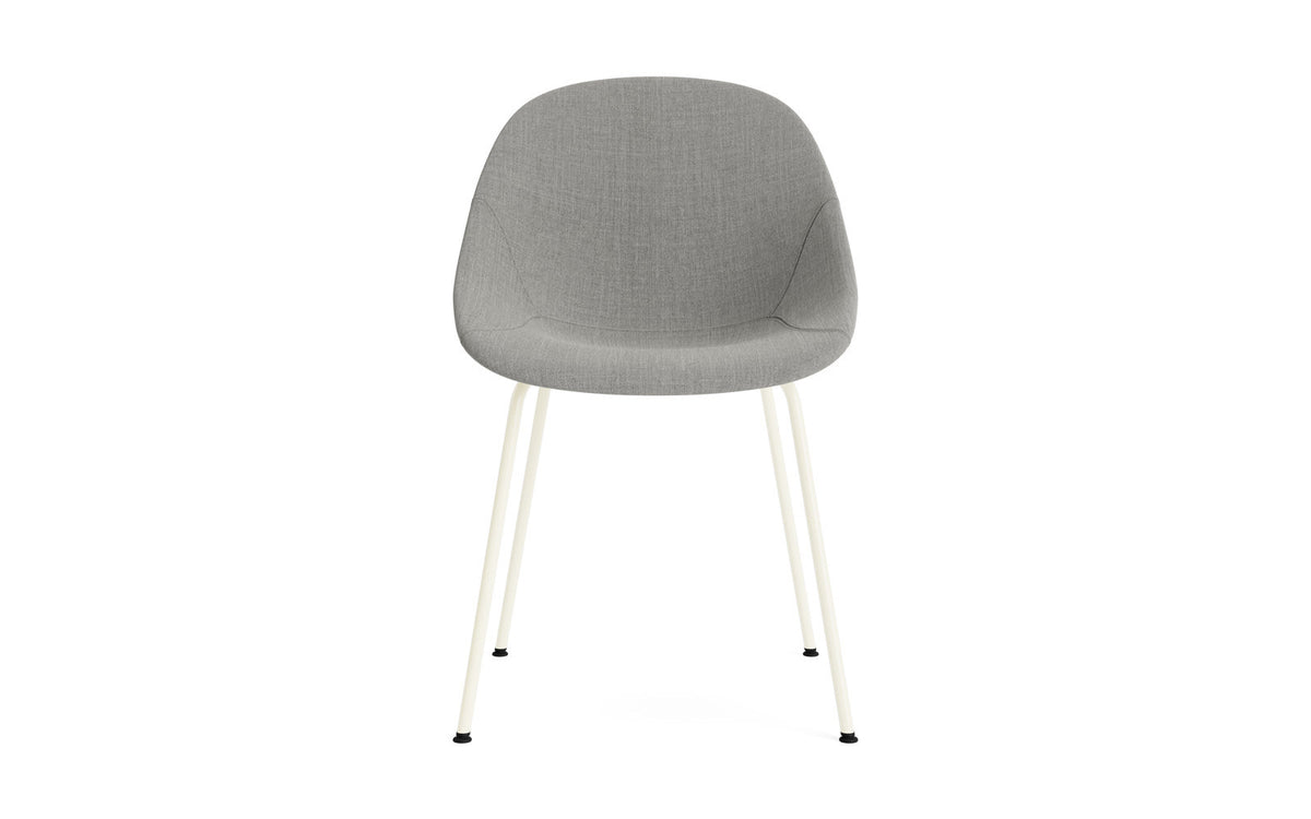 Mat Stuhl vollpolster Creme stahl in Remix 133 präsentiert im Onlineshop von KAQTU Design AG. Stuhl ist von Normann Copenhagen