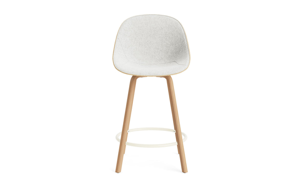 Mat Barstuhl 65 cm Frontpolster Hanffasern Buchenholz/creme in Hallingdal 110 präsentiert im Onlineshop von KAQTU Design AG. Barstuhl ist von Normann Copenhagen