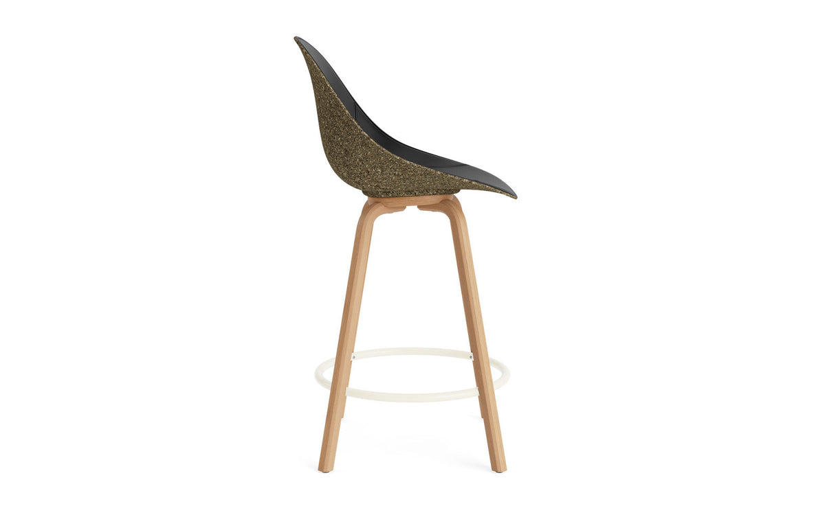 Mat Barstuhl 65 cm Frontpolster Seegras Buchenholz/creme in Ultra 41599 präsentiert im Onlineshop von KAQTU Design AG. Barstuhl ist von Normann Copenhagen