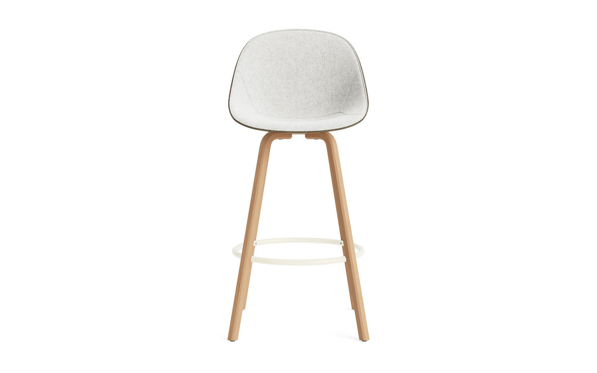 Mat Barstuhl 75 cm Frontpolster Seegras Buchenholz/creme in Hallingdal 110 präsentiert im Onlineshop von KAQTU Design AG. Barstuhl ist von Normann Copenhagen