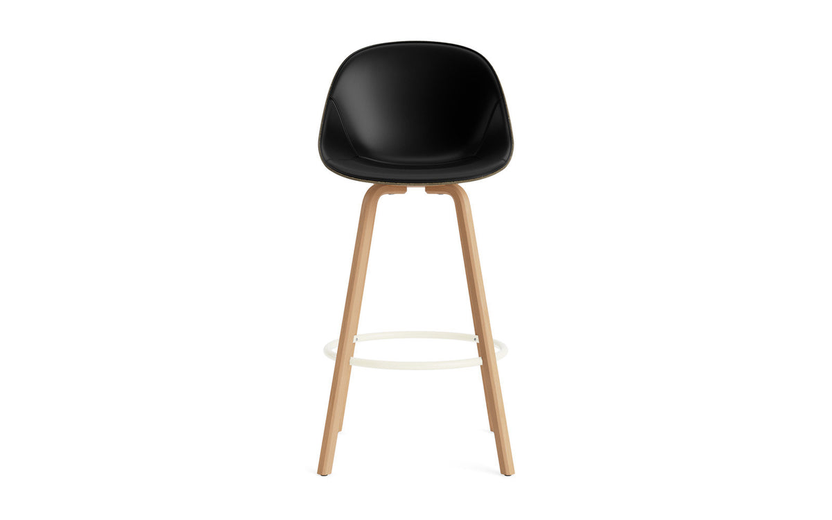 Mat Barstuhl 75 cm Frontpolster Seegras Buchenholz/creme in Ultra 41599 präsentiert im Onlineshop von KAQTU Design AG. Barstuhl ist von Normann Copenhagen