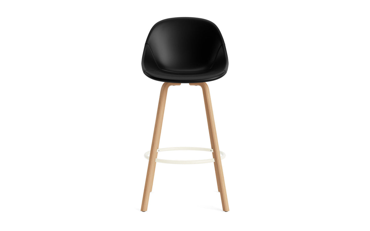 Mat Barstuhl 75 cm vollpolster Buchenholz/creme in Ultra 41599 präsentiert im Onlineshop von KAQTU Design AG. Barstuhl ist von Normann Copenhagen