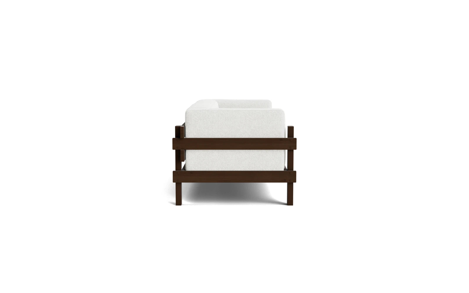 Erlebe das Kube Sofa 3-Sitzer in Dunkelbraun von Normann Copenhagen – ein stilvolles Möbelstück, das modernes Design und höchsten Komfort vereint.